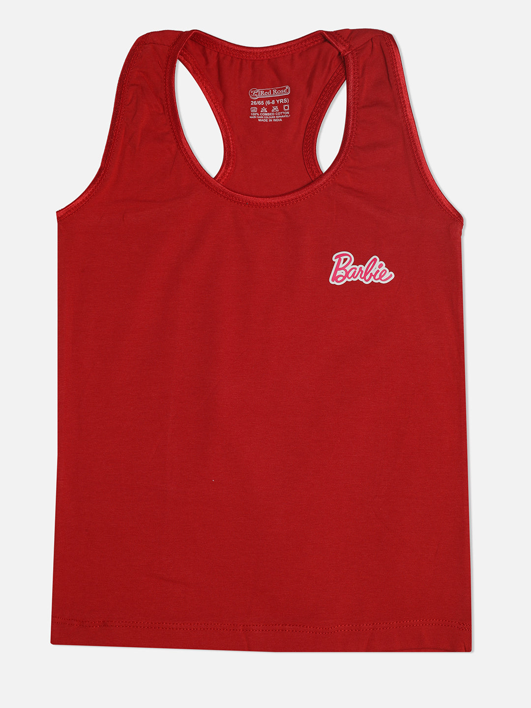 Redrose Girls Racerback Slips – Pack of 3 (Barbie Print) | BS-22