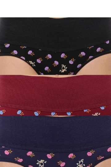 MONAL PRINTED HIPSTER PANTIES - PACK OF 3