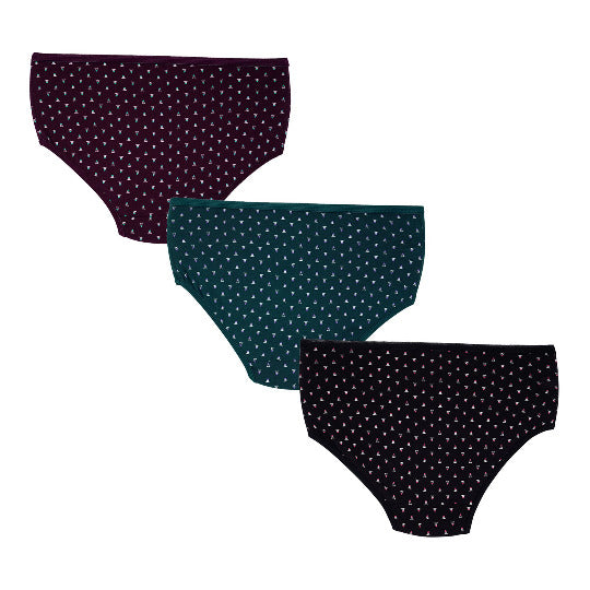 Redrose Girls' Polka Dot Printed Cotton Panties – Pack of 6 | Soft & Stylish Innerwear | BABY-03