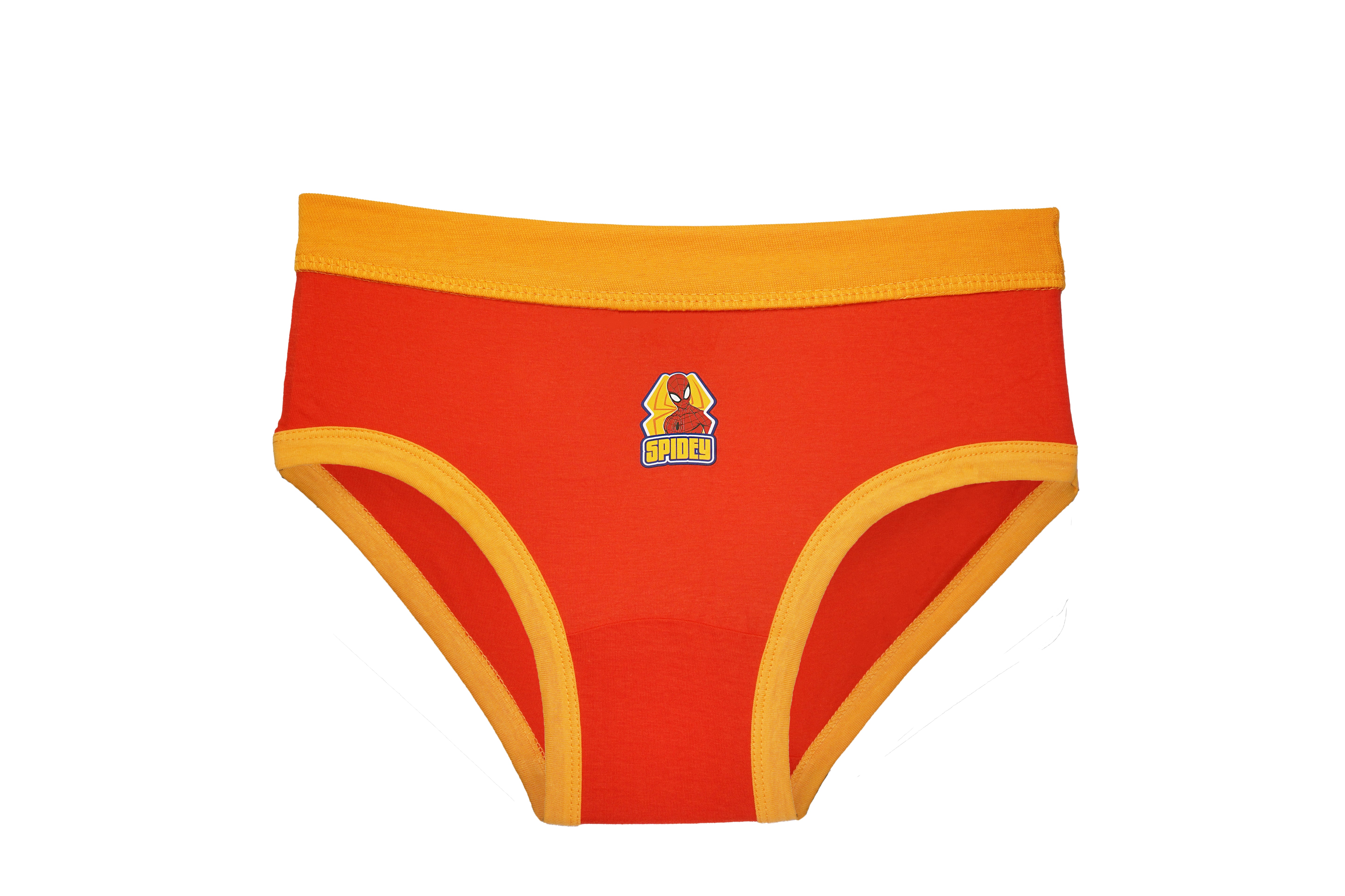Boys 100% Cotton Briefs – Pack of 6 Superhero-Themed Innerwear | JR-529