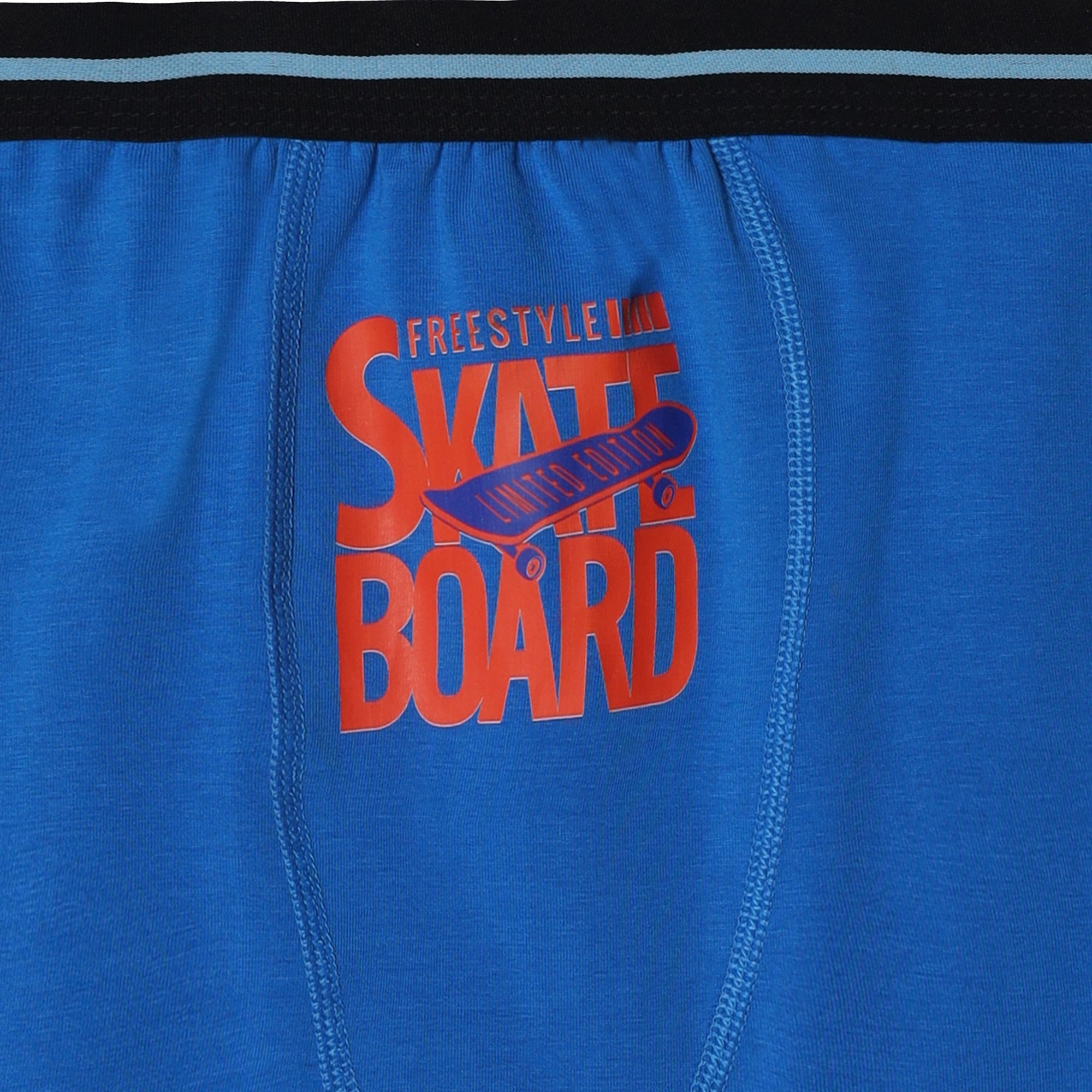 Red rose Stretchy Printed Trunks for Boys | JR-532 PACK OF 3