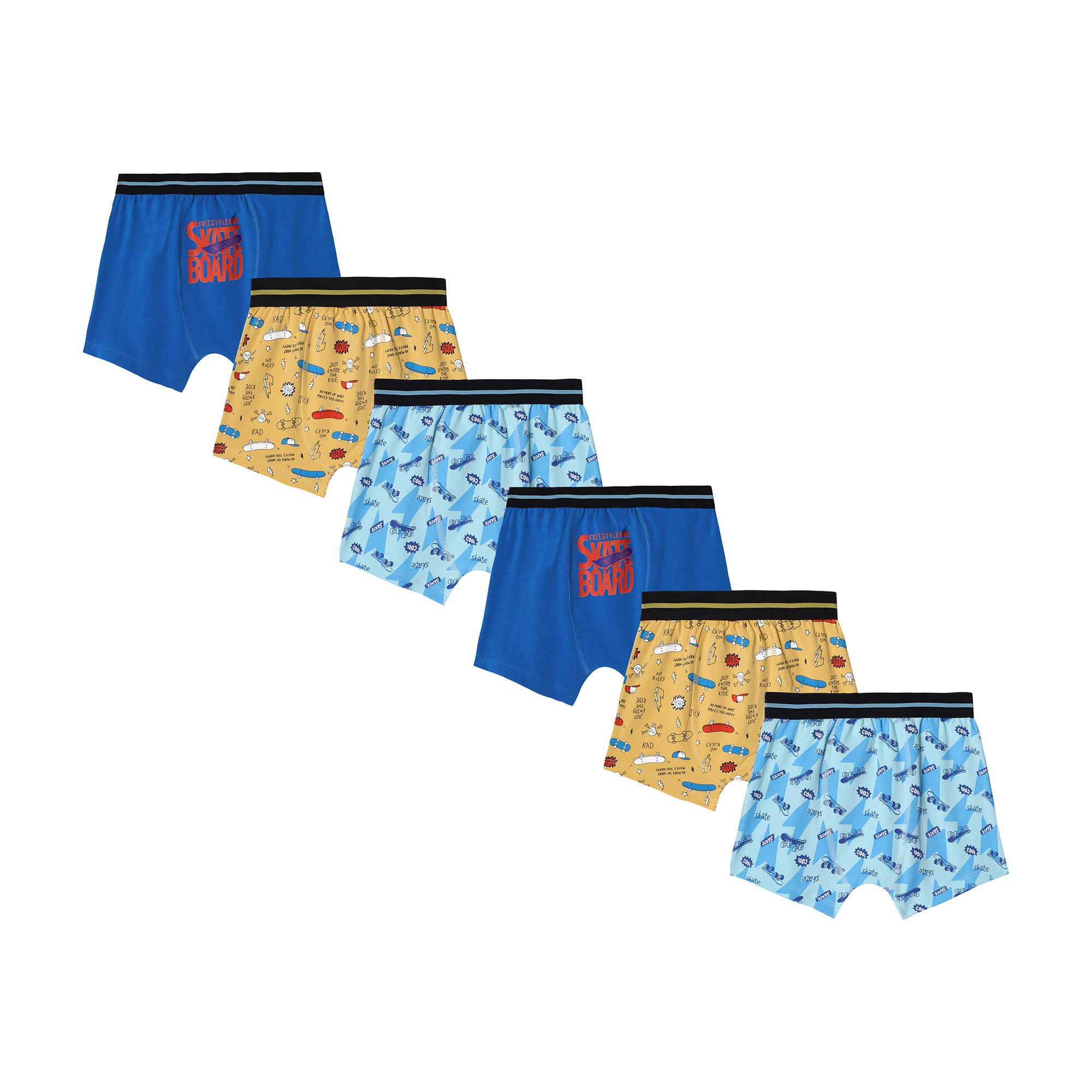 Red rose Stretchy Printed Trunks for Boys | JR-532 PACK OF 3