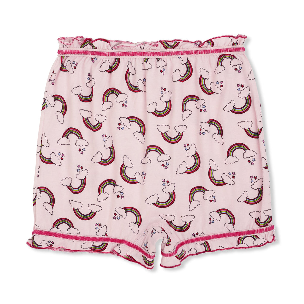 🧜‍♀️ Redrose Girls Rainbow Print Cotton Bloomers – Pack of 6 | Soft, Cute & Comfy Everyday Wear 👧 | BLM-224