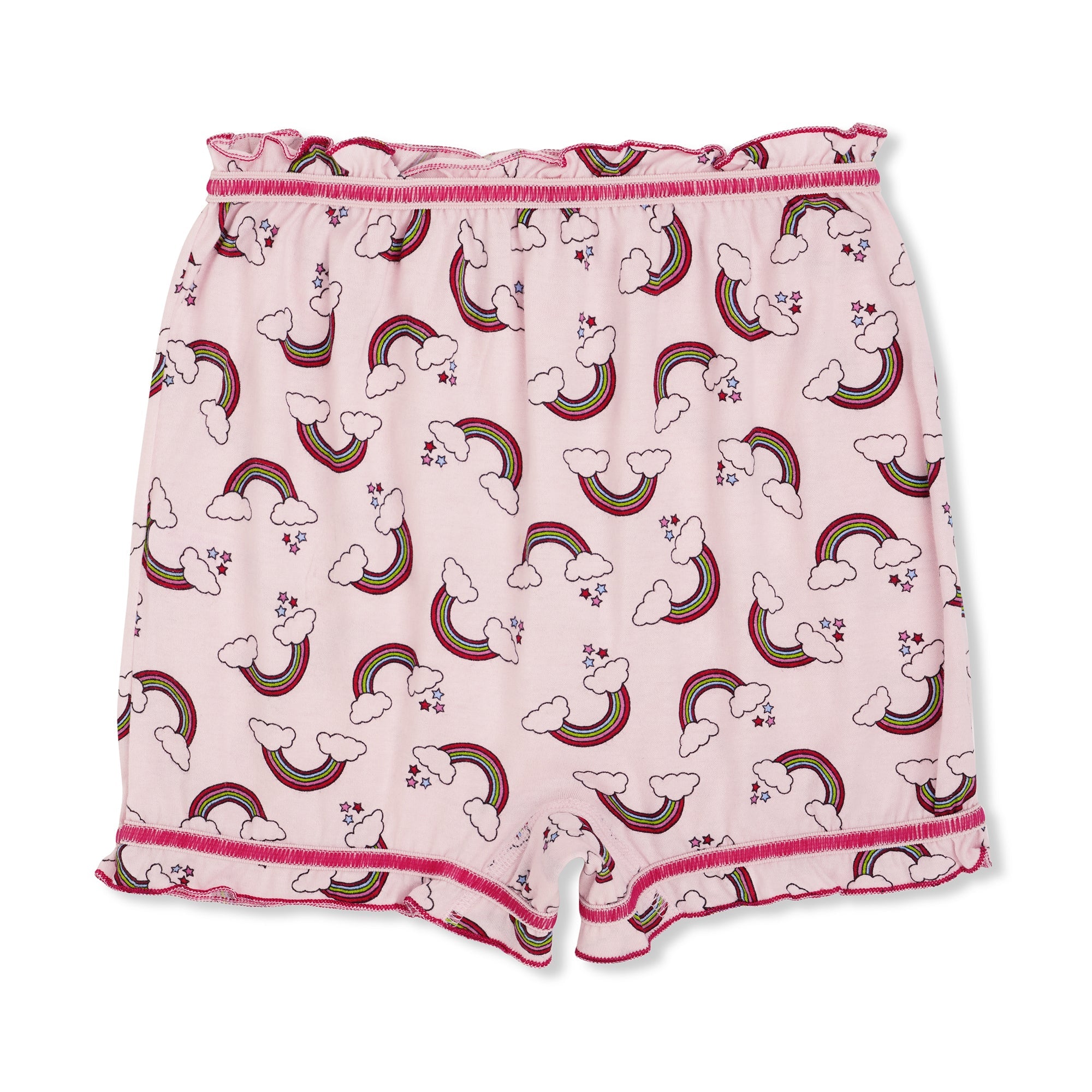 🧜‍♀️ Redrose Girls Rainbow Print Cotton Bloomers – Pack of 6 | Soft, Cute & Comfy Everyday Wear 👧 | BLM-224