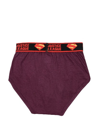 Redrose Justice League Boys’ Briefs – Pack of 6 | Batman & Superman Waistband Prints | JR-50
