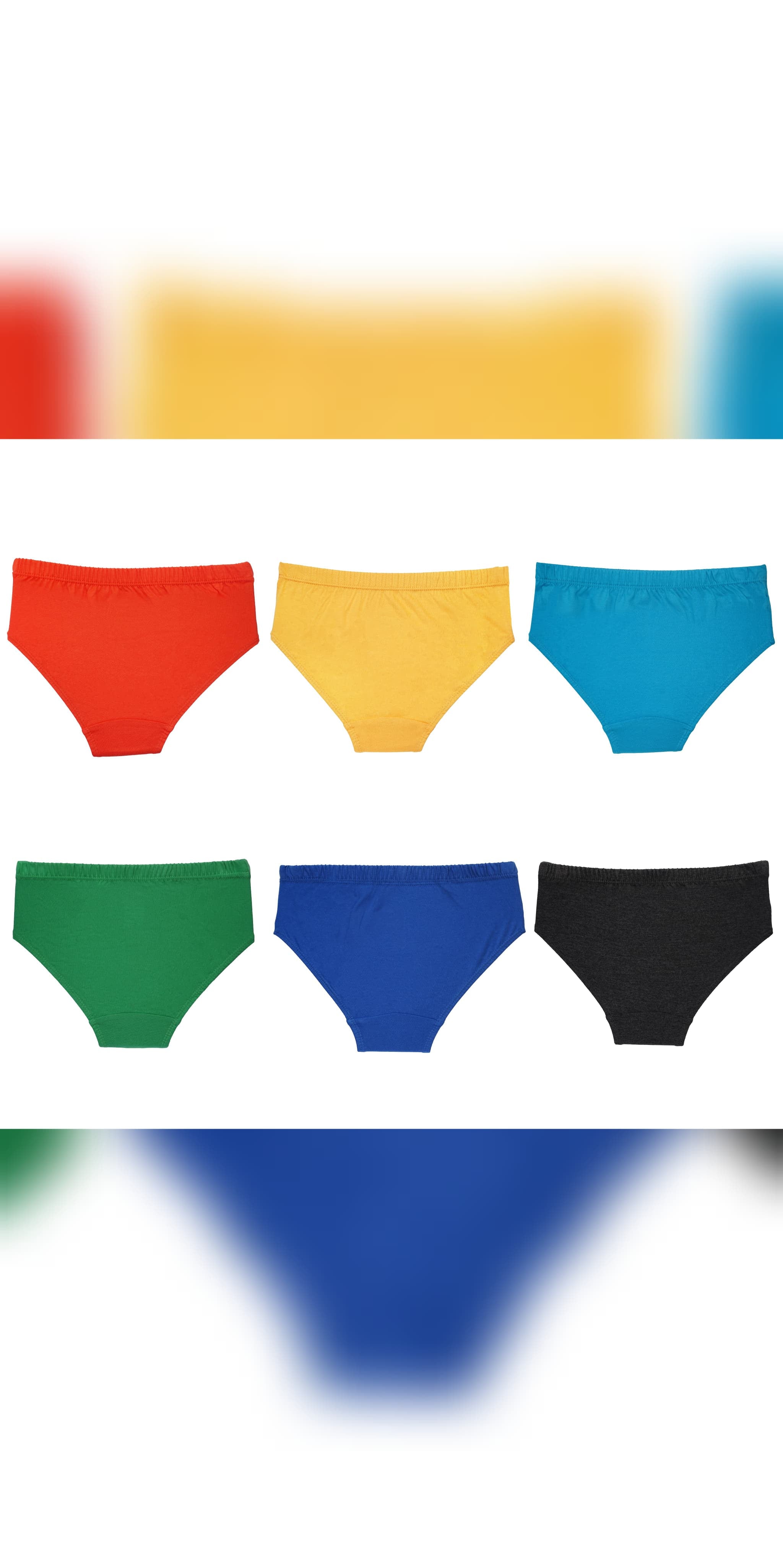 Boys’ Spiderman Briefs – 6-Pack 100% Cotton Underwear | JR-602