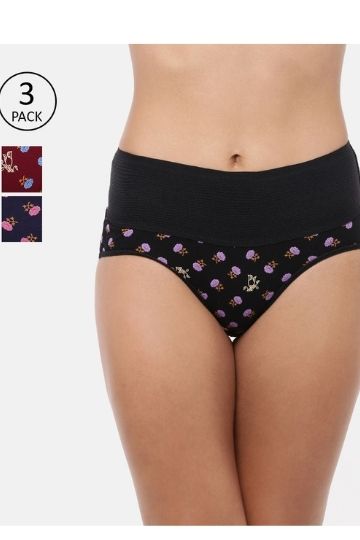 MONAL PRINTED HIPSTER PANTIES - PACK OF 3