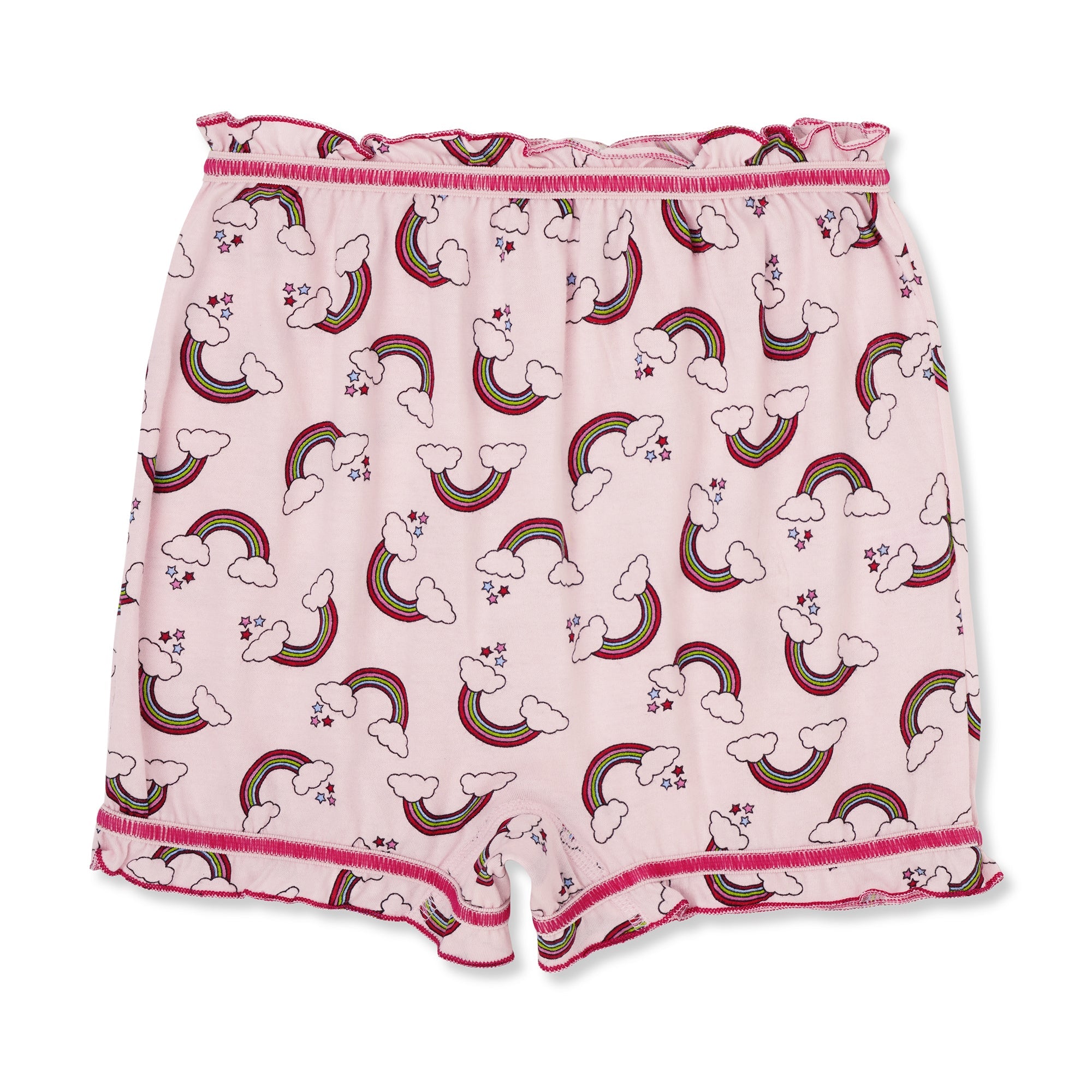 🧜‍♀️ Redrose Girls Rainbow Print Cotton Bloomers – Pack of 6 | Soft, Cute & Comfy Everyday Wear 👧 | BLM-224