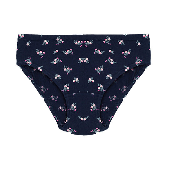 Redrose Girls' Printed Briefs Pack of 6 – Soft Cotton Innerwear for Kids (Multicolor) | BABY-70