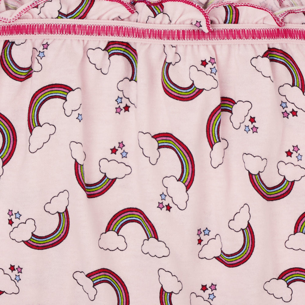 🧜‍♀️ Redrose Girls Rainbow Print Cotton Bloomers – Pack of 6 | Soft, Cute & Comfy Everyday Wear 👧 | BLM-224