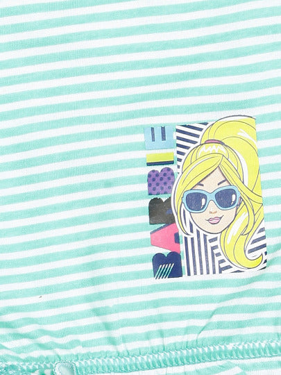 Redrose Girls Striped Cotton Bloomers – Pack of 6 | Soft, Colorful & Comfy Everyday Wear 👧 | BLM-231