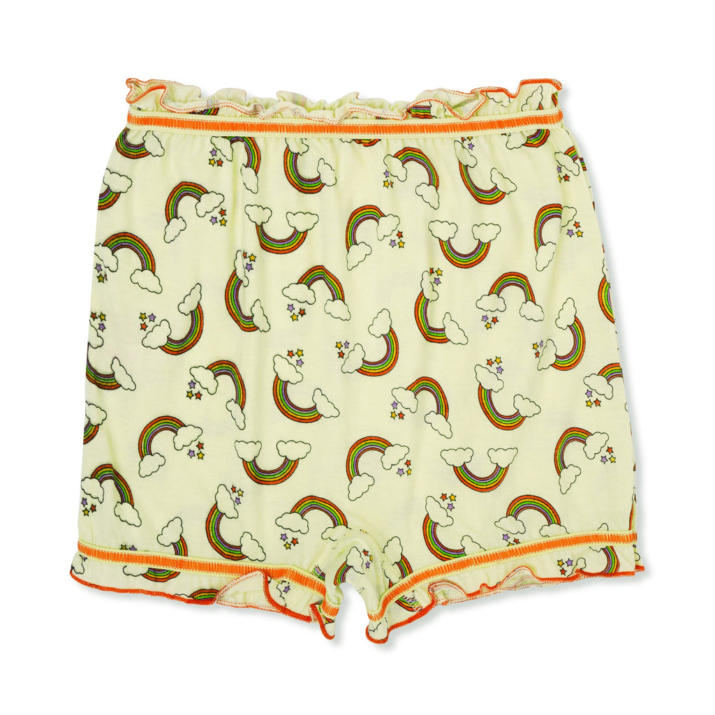 🧜‍♀️ Redrose Girls Rainbow Print Cotton Bloomers – Pack of 6 | Soft, Cute & Comfy Everyday Wear 👧 | BLM-224