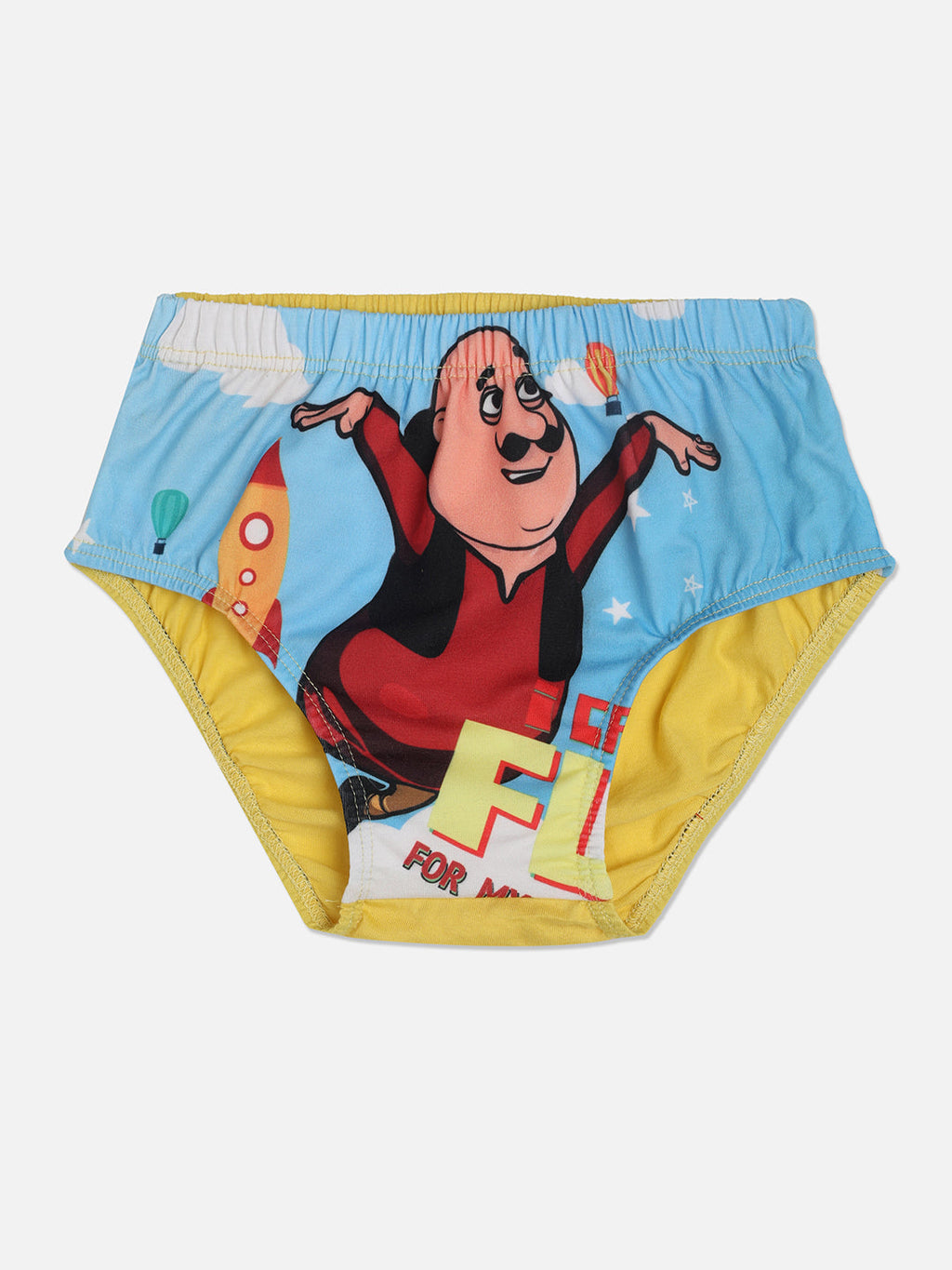 Redrose Motu Patlu Boys’ Printed Briefs – Pack of 3 | Soft Cotton Comfort | JR-503