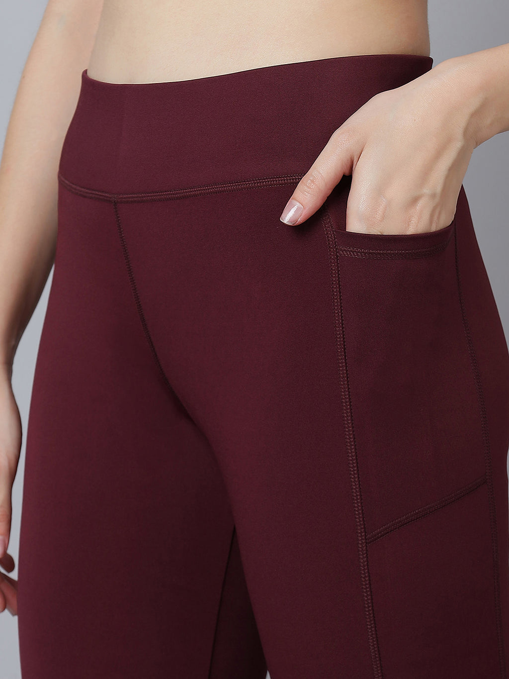 Active 001 High-Rise Yoga Leggings for Women, Flattering Fit Workout Tights with 4-Way Stretch Poly-Spandex & Mobility Gusset