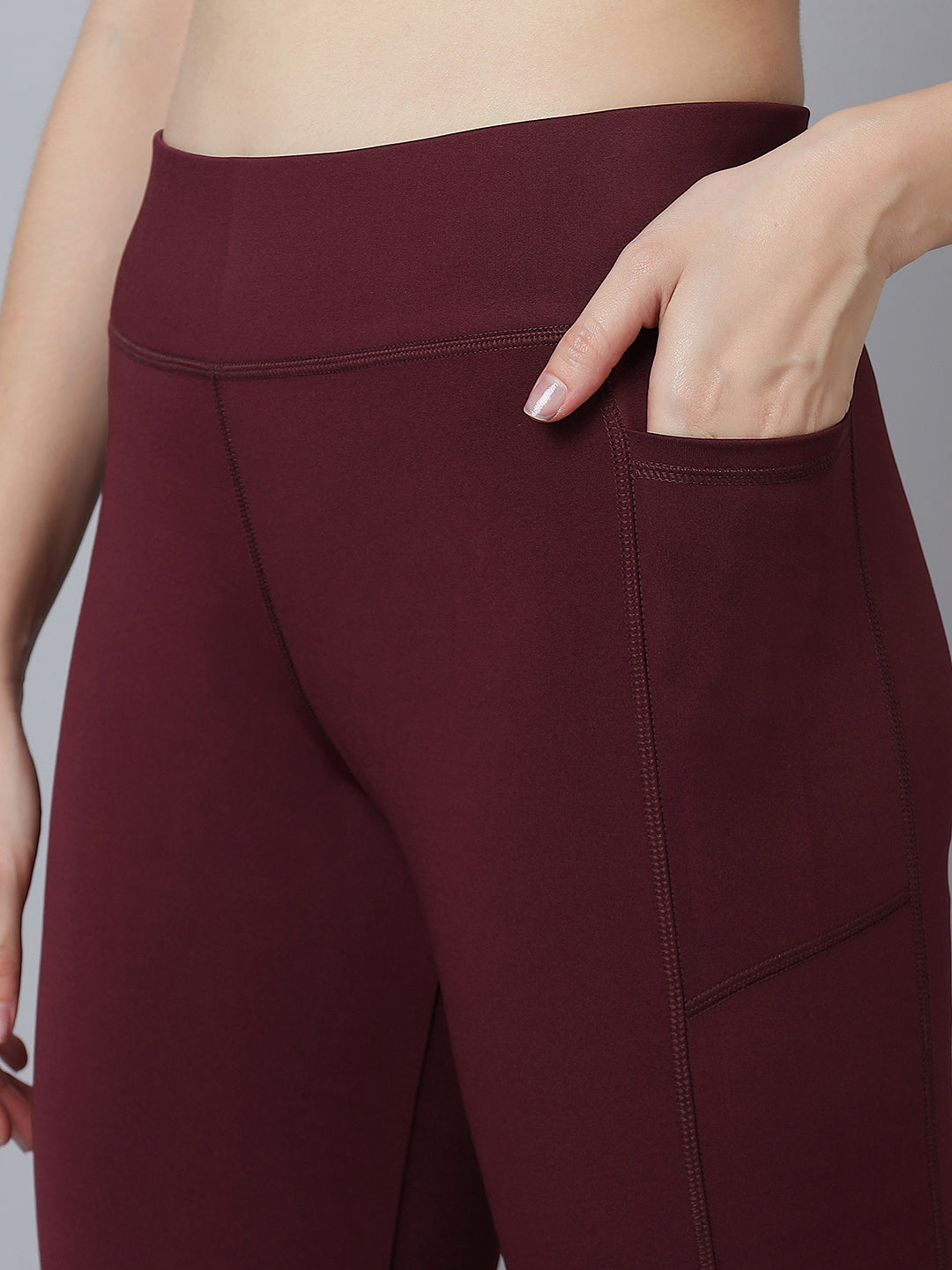 Active 001 High-Rise Yoga Leggings for Women, Flattering Fit Workout Tights with 4-Way Stretch Poly-Spandex & Mobility Gusset