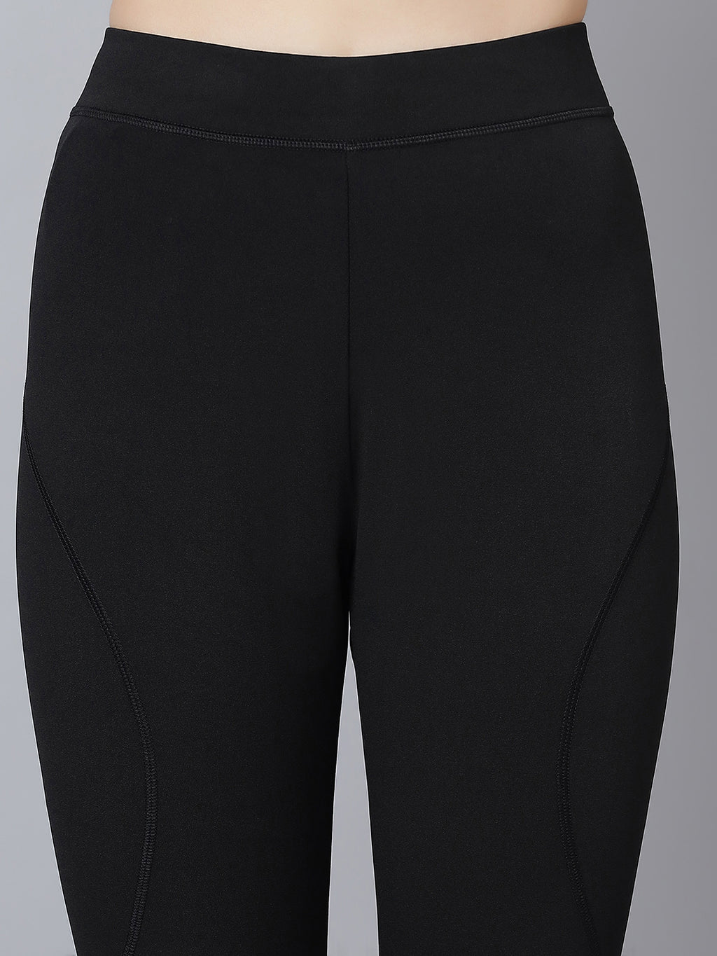 Active 002 High-Rise Yoga Leggings for Women, Flattering Fit Workout Tights with 4-Way Stretch Poly-Spandex & Mobility Gusset