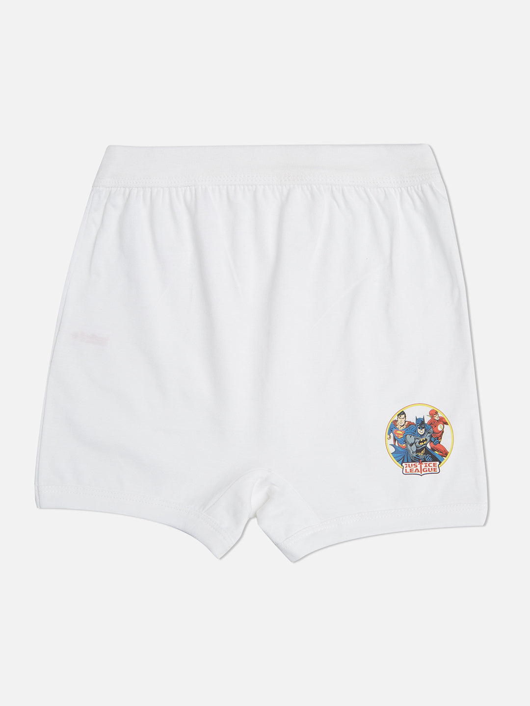 Redrose Boys Innerwear White Boxer Briefs – Pack of 6 | Soft Cotton with Hero Print | JR-40WH