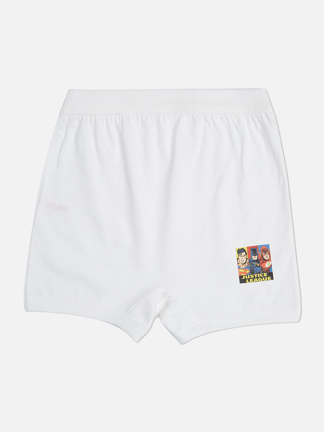 Redrose Boys Innerwear White Boxer Briefs – Pack of 6 | Soft Cotton with Hero Print | JR-40WH