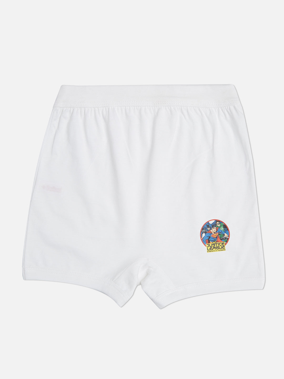 Redrose Boys Innerwear White Boxer Briefs – Pack of 6 | Soft Cotton with Hero Print | JR-40WH