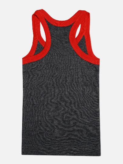 🧒 Redrose Boys Cotton Vests – Pack of 5 | Sleeveless Colorblock Style | Soft & Stretchable | RAZER_RIB