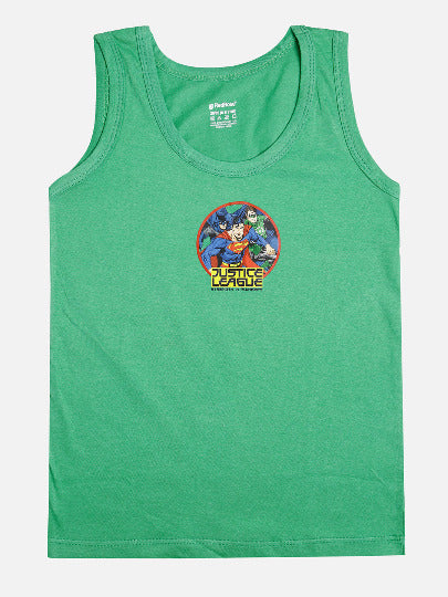 🦸‍♂️ Redrose Justice League Boys Cotton Vests – Pack of 5 | Superhero Printed Sleeveless Innerwear | VEST_1005CL