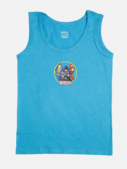 🦸‍♂️ Redrose Justice League Boys Cotton Vests – Pack of 5 | Superhero Printed Sleeveless Innerwear | VEST_1005CL