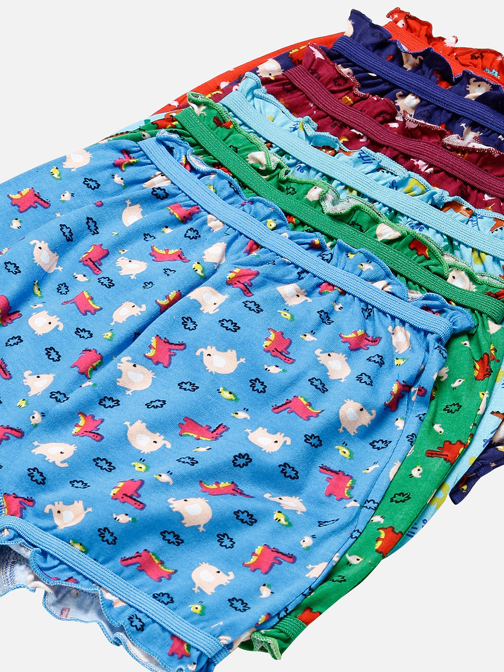 Redrose Girls Printed Cotton Bloomers – Pack of 6 | Fun & Comfy Everyday Essentials 👧 | BLM-229