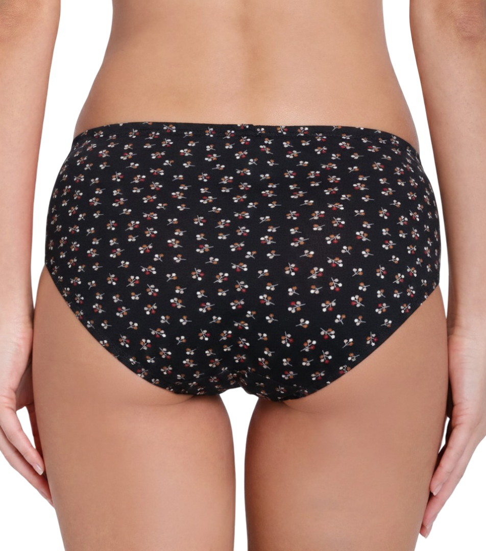 ANIKA– Full Coverage Mid-Rise Hipster Panties  – Pack of 3 (Multicolor)