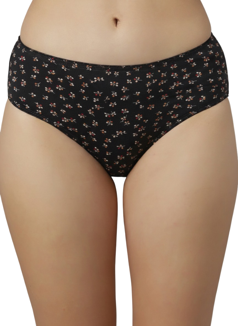 ANIKA– Full Coverage Mid-Rise Hipster Panties  – Pack of 3 (Multicolor)