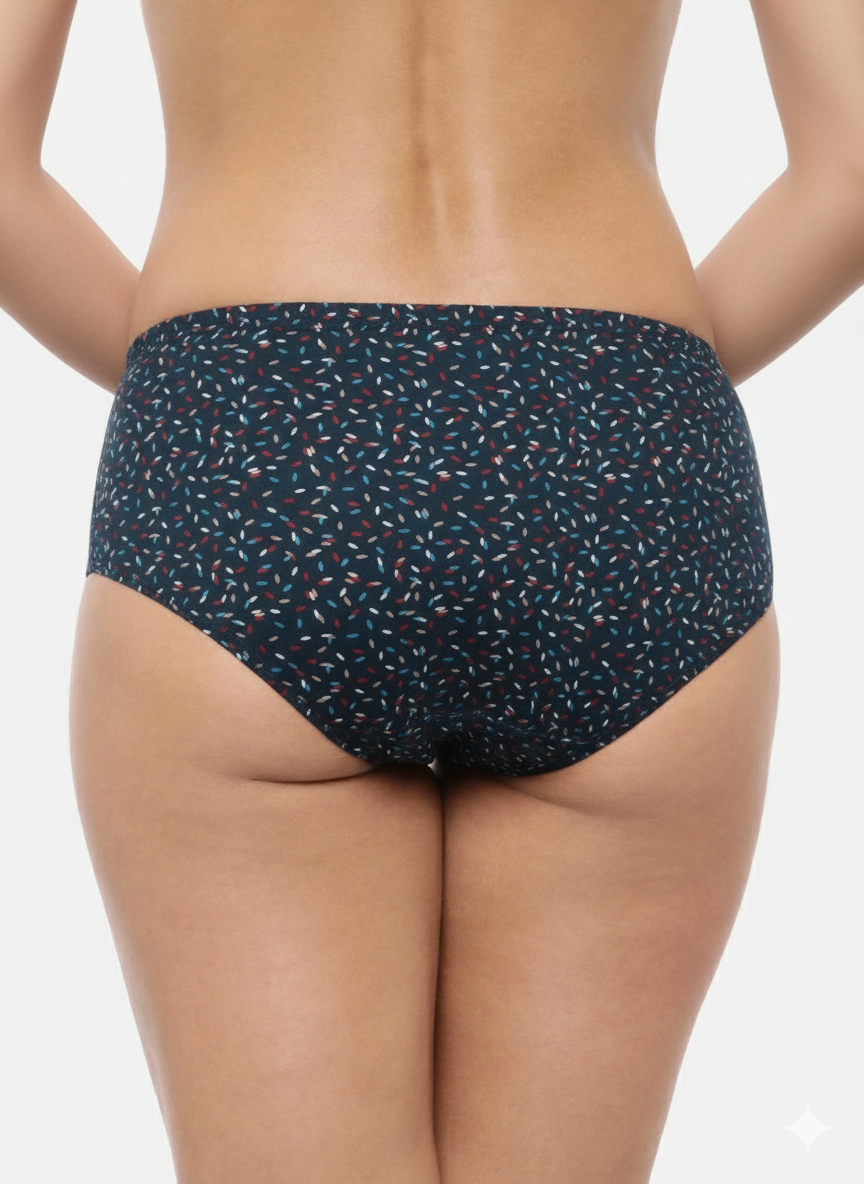 AURORA – Full Coverage Mid-Rise Hipster Panties  – Pack of 3 (Multicolor)