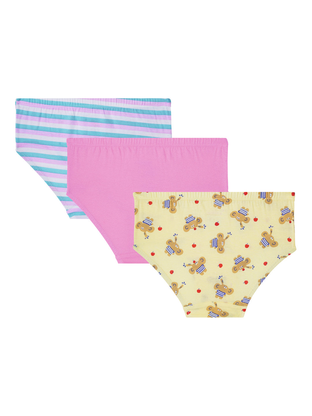 BABY 175 | Girls’ Cotton Printed Briefs – Soft & Comfortable Assorted Design Underwear Pack 3