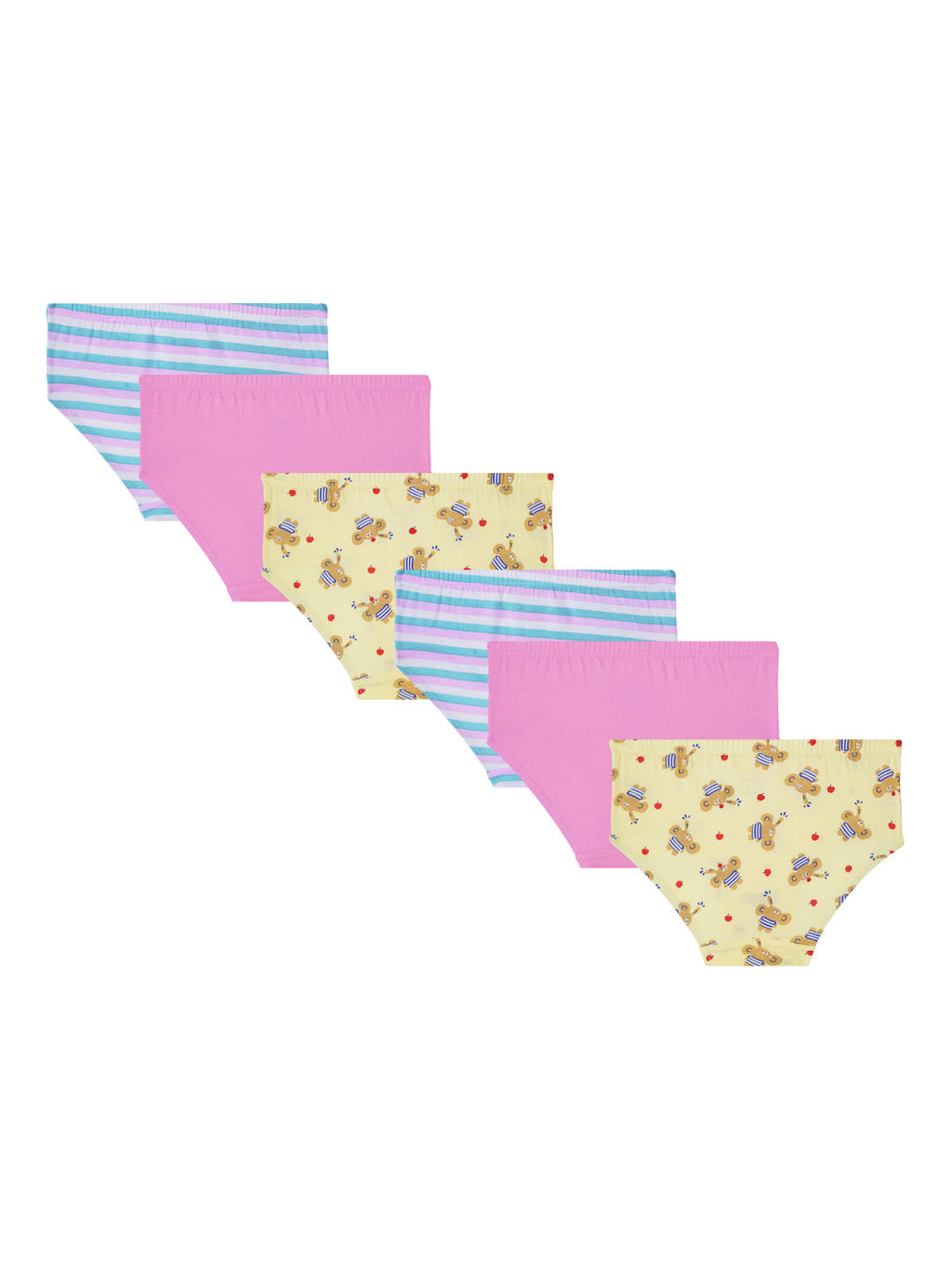 BABY 175 | Girls’ Cotton Printed Briefs – Soft & Comfortable Assorted Design Underwear Pack 3