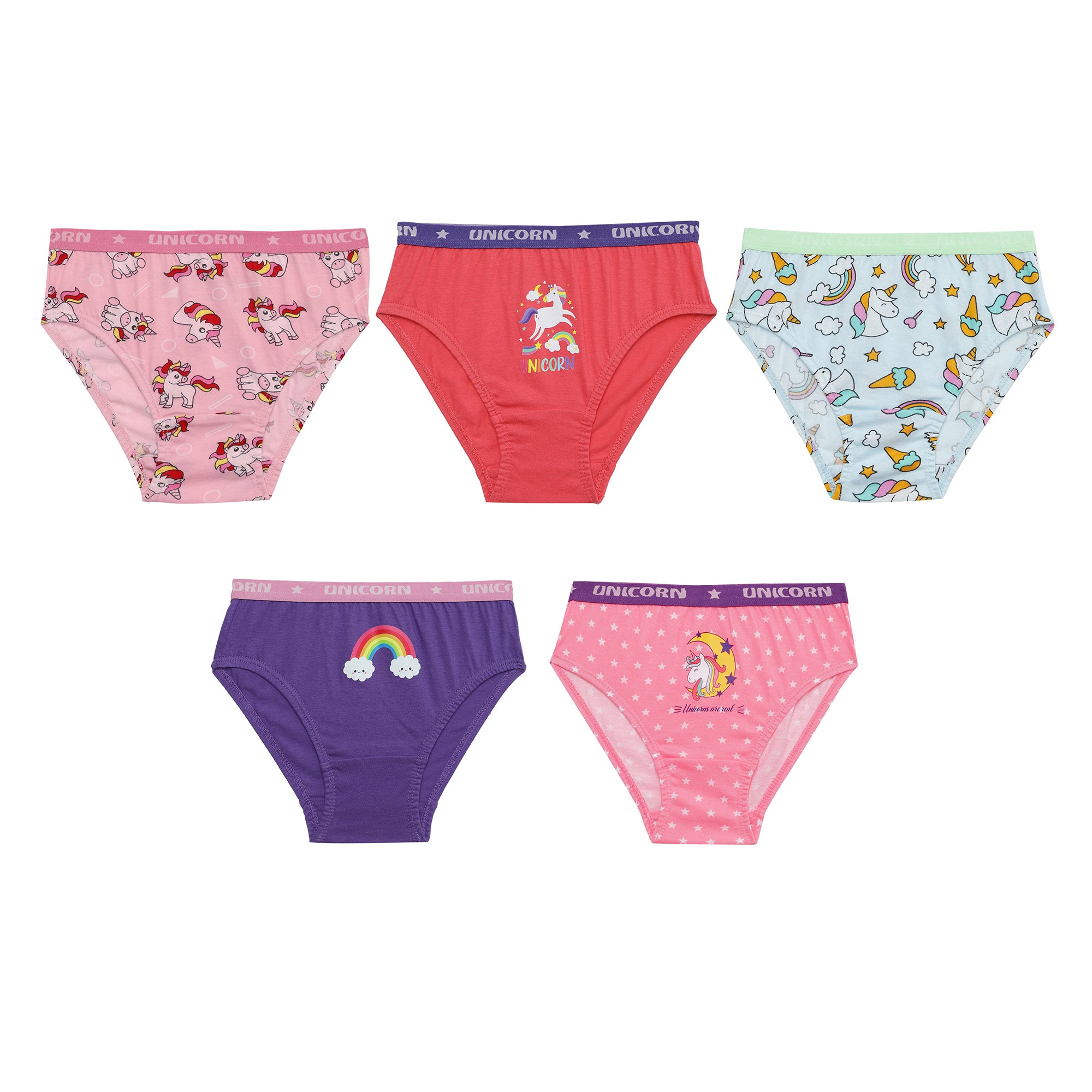 BABY 5008| Red Rose Soft & Stylish Baby Panties – 100% Cotton Comfort for Your Little One PACK OF 5