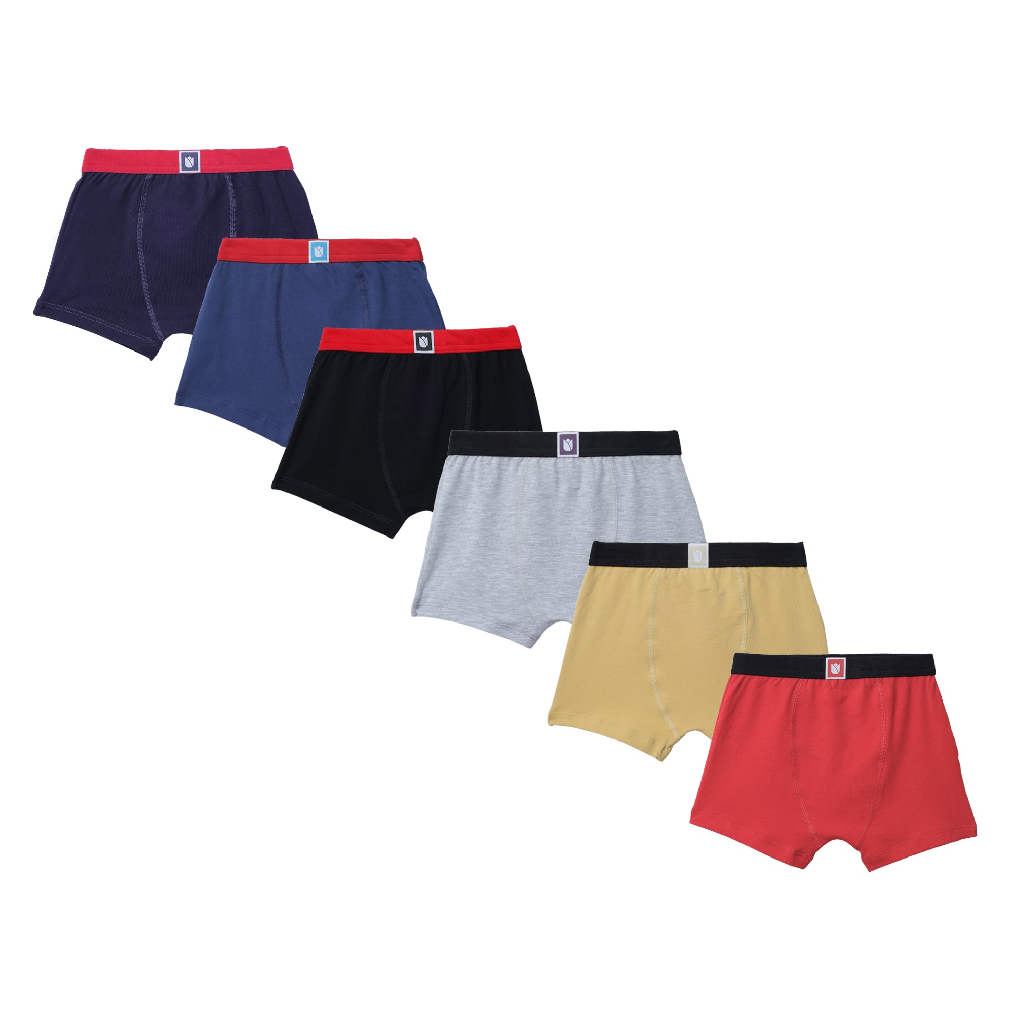 JR-542 | Kids Printed Cotton Briefs | Soft & Comfortable Innerwear for Boys | Multicolor Pack 6