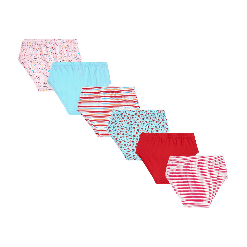 BABY 59 |Red Rose Soft & Stylish Baby Panties – 100% Cotton Comfort for Your Little One