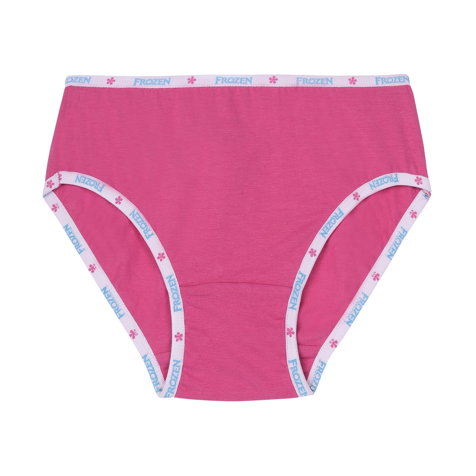 Red Rose Girls' Frozen Print Cotton Briefs – Pack of 6 – Soft & Stylish Innerwear | BABY-120