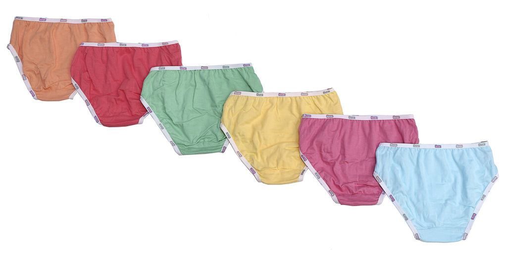 Red Rose Girls' Cotton Briefs Pack of 6 – Dora the Explorer Printed Innerwear | BABY-147