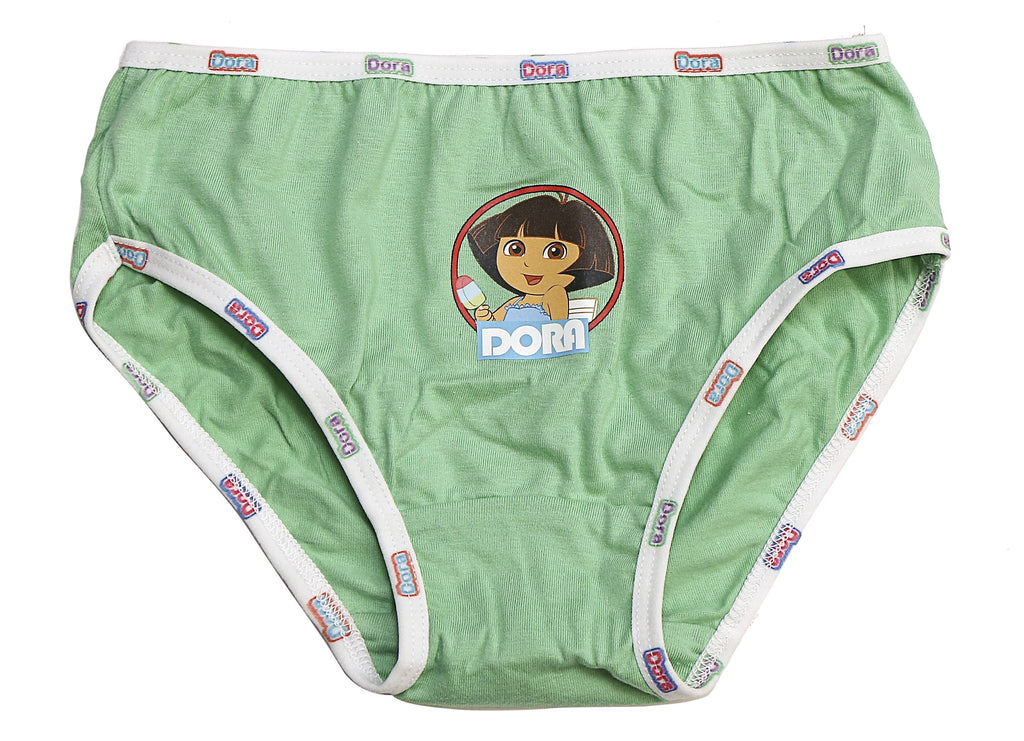 Red Rose Girls' Cotton Briefs Pack of 6 – Dora the Explorer Printed Innerwear | BABY-147