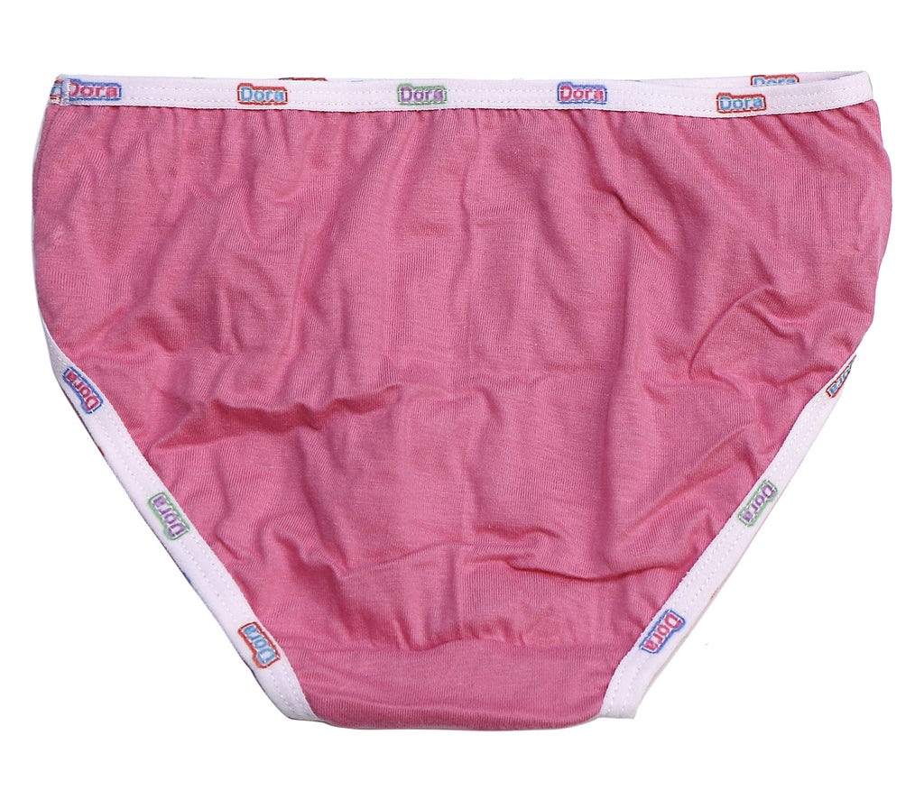Red Rose Girls' Cotton Briefs Pack of 6 – Dora the Explorer Printed Innerwear | BABY-147