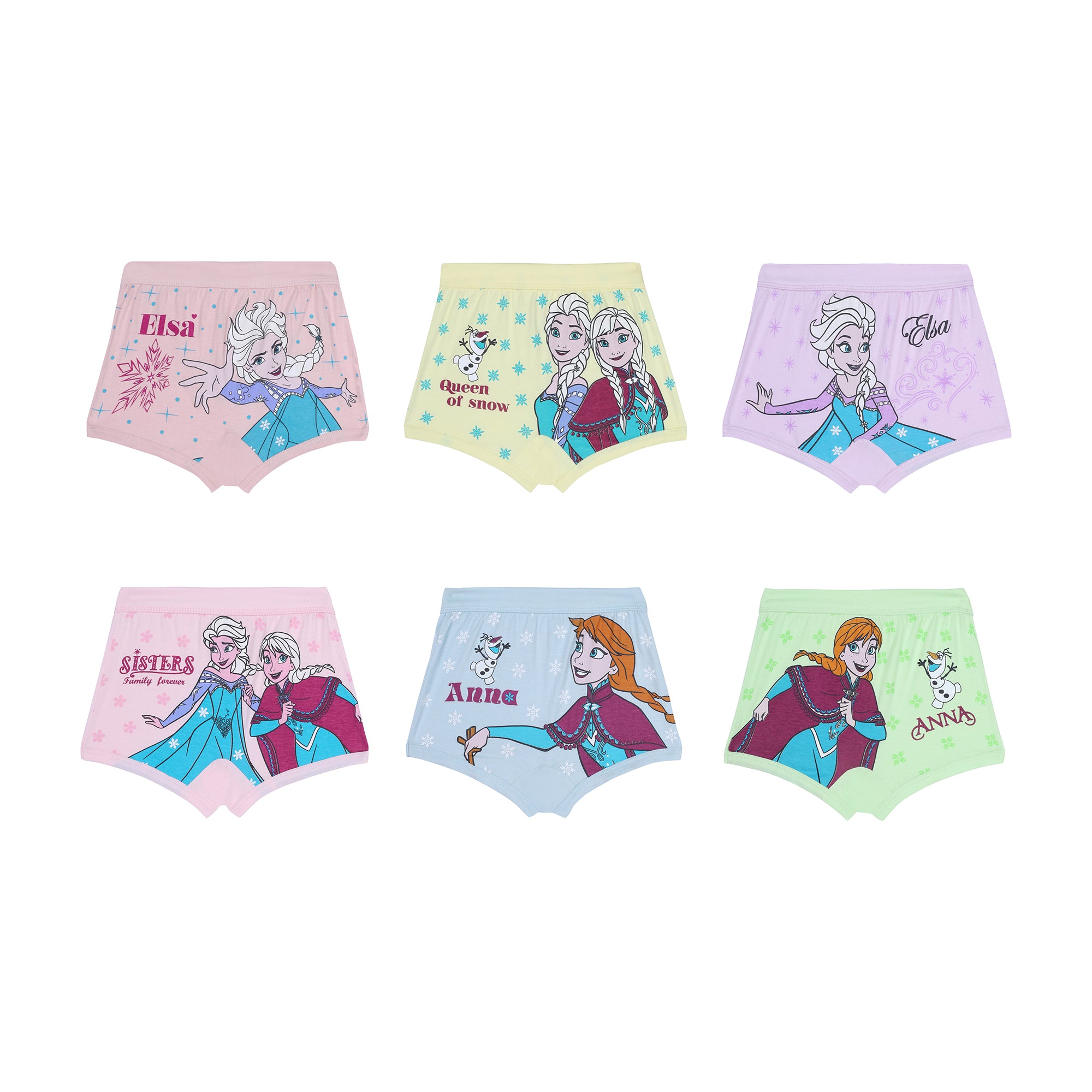 RedRose Cotton Shorts for Baby Girls – Elsa & Anna Themed Cartoon Print | BABY 168