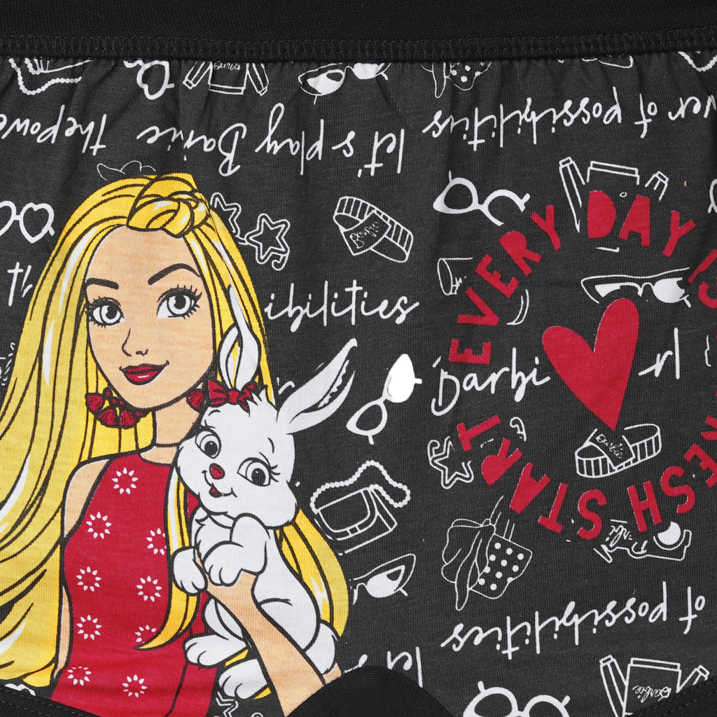 Girls Cotton Printed Shorts – Barbie Theme – Comfortable & Stylish Innerwear | BABY 176