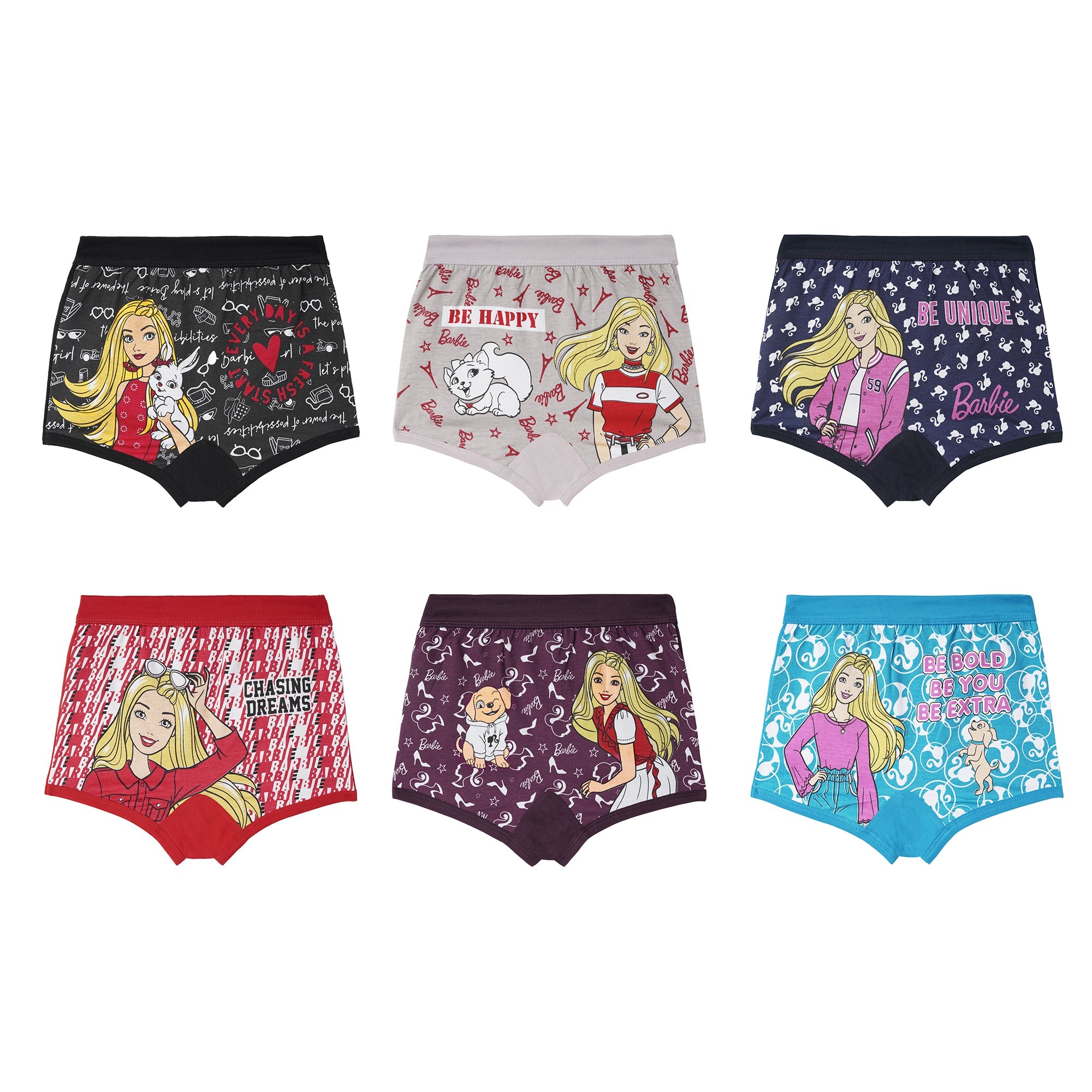 Girls Cotton Printed Shorts – Barbie Theme – Comfortable & Stylish Innerwear | BABY 176