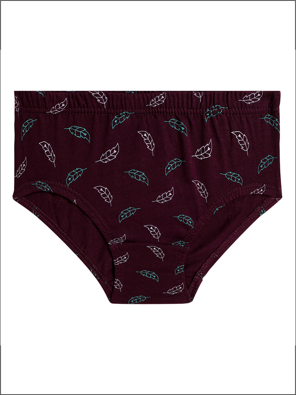 Redrose Girls' Printed Briefs Pack of 6 – Soft Cotton Innerwear for Kids (Multicolor) | BABY-70