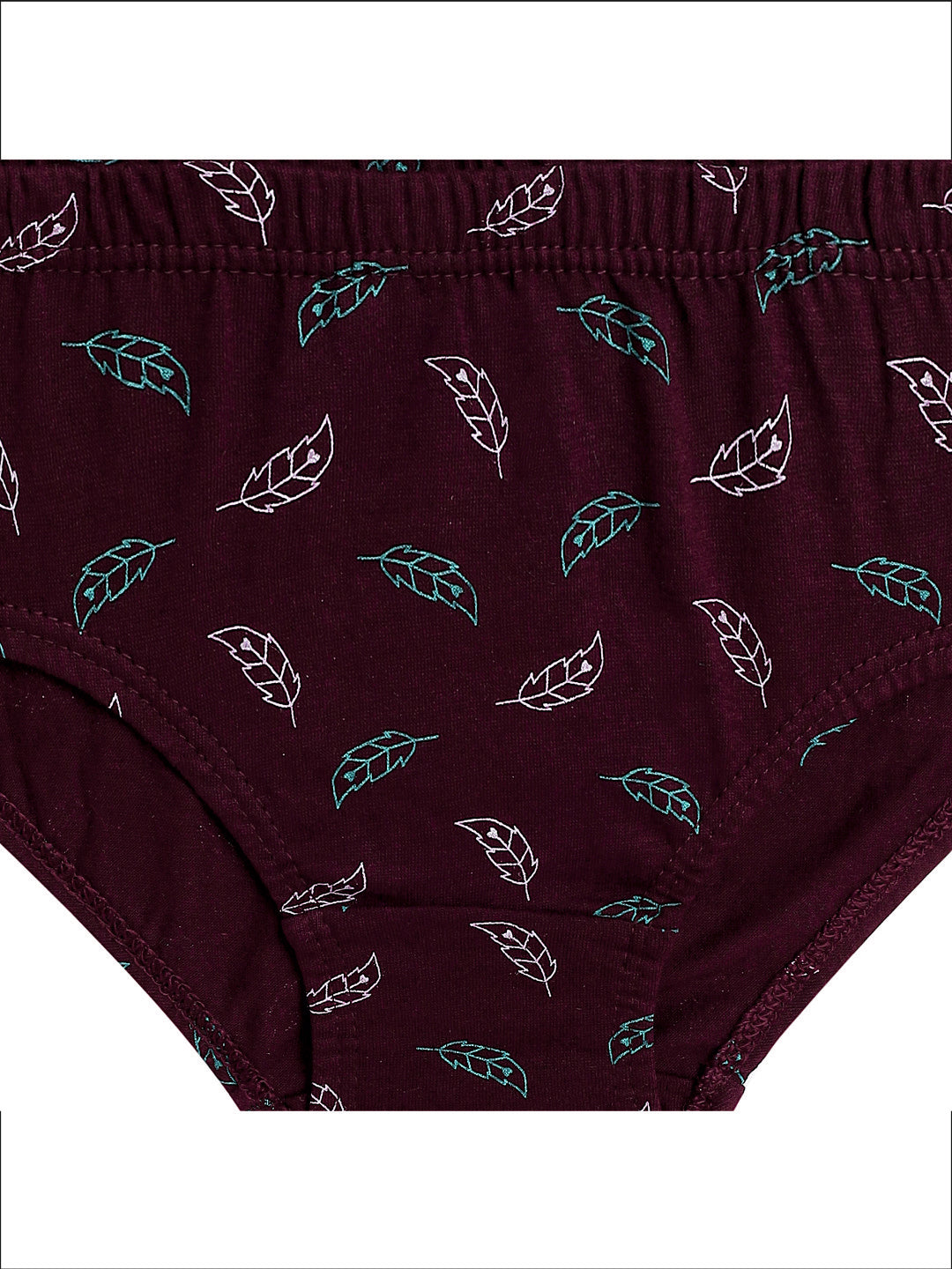 Redrose Girls' Printed Briefs Pack of 6 – Soft Cotton Innerwear for Kids (Multicolor) | BABY-70