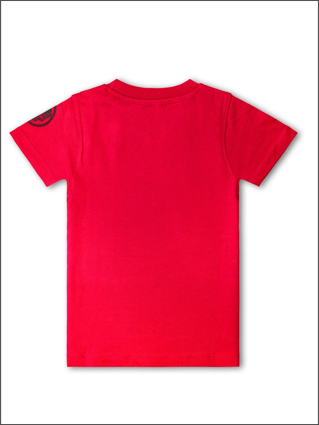 TS 32 Cartoon, Printed Cotton Regular T Shirt (RED & BLUE Pack of 2)