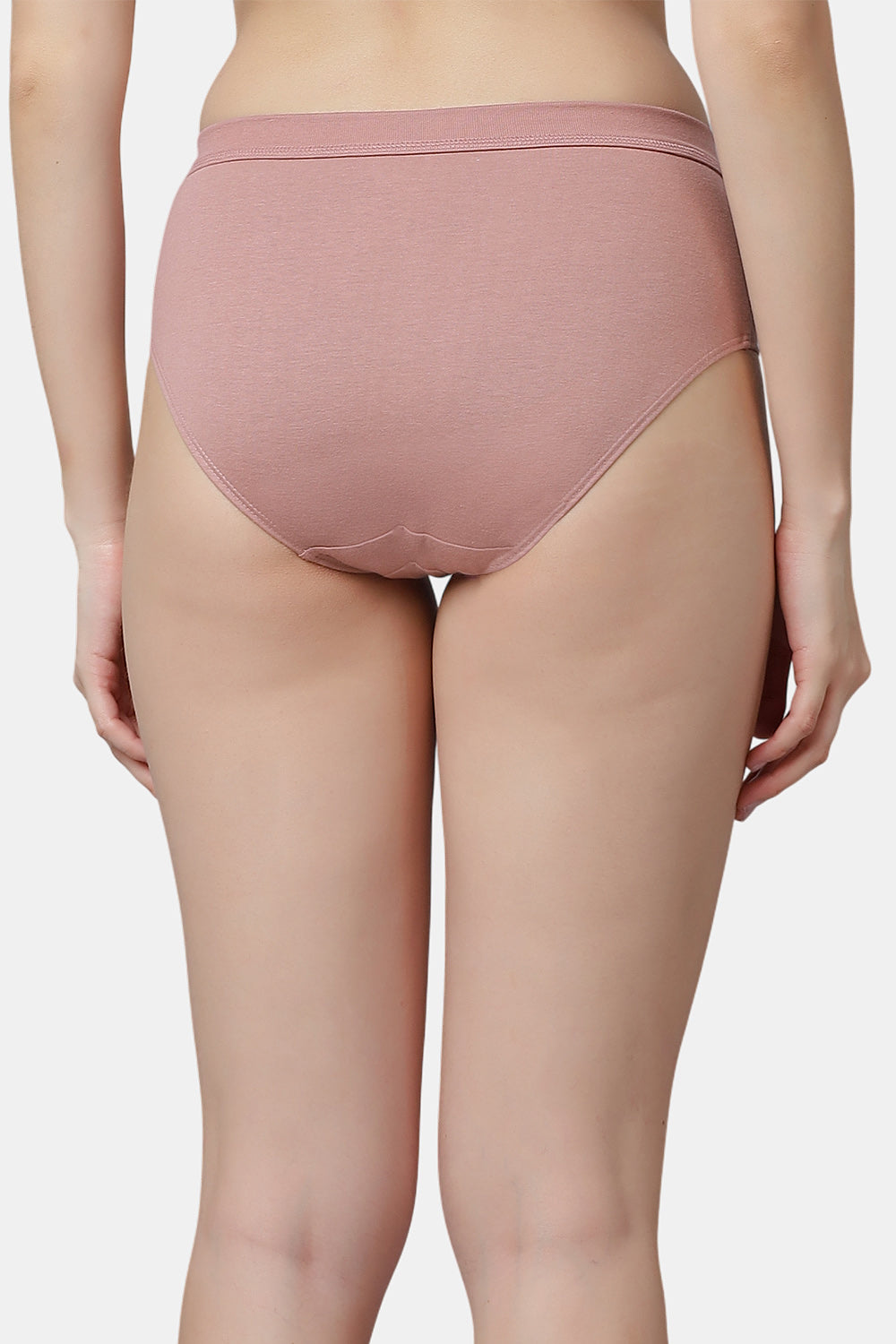 Women’s Ribbed Waist Cotton Regular Panties – Soft Solid Briefs with Full Coverage for Everyday Wear (Pack of 3)