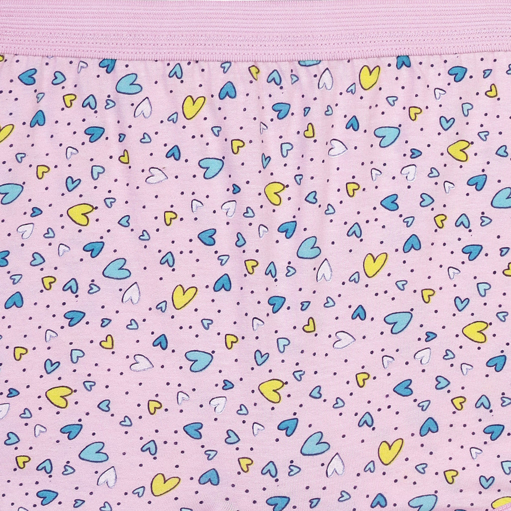 BLM 221| Red rose Girls Floral Print Cotton Bloomers – Pack of 6 | Vibrant & Comfy Daily Essentials