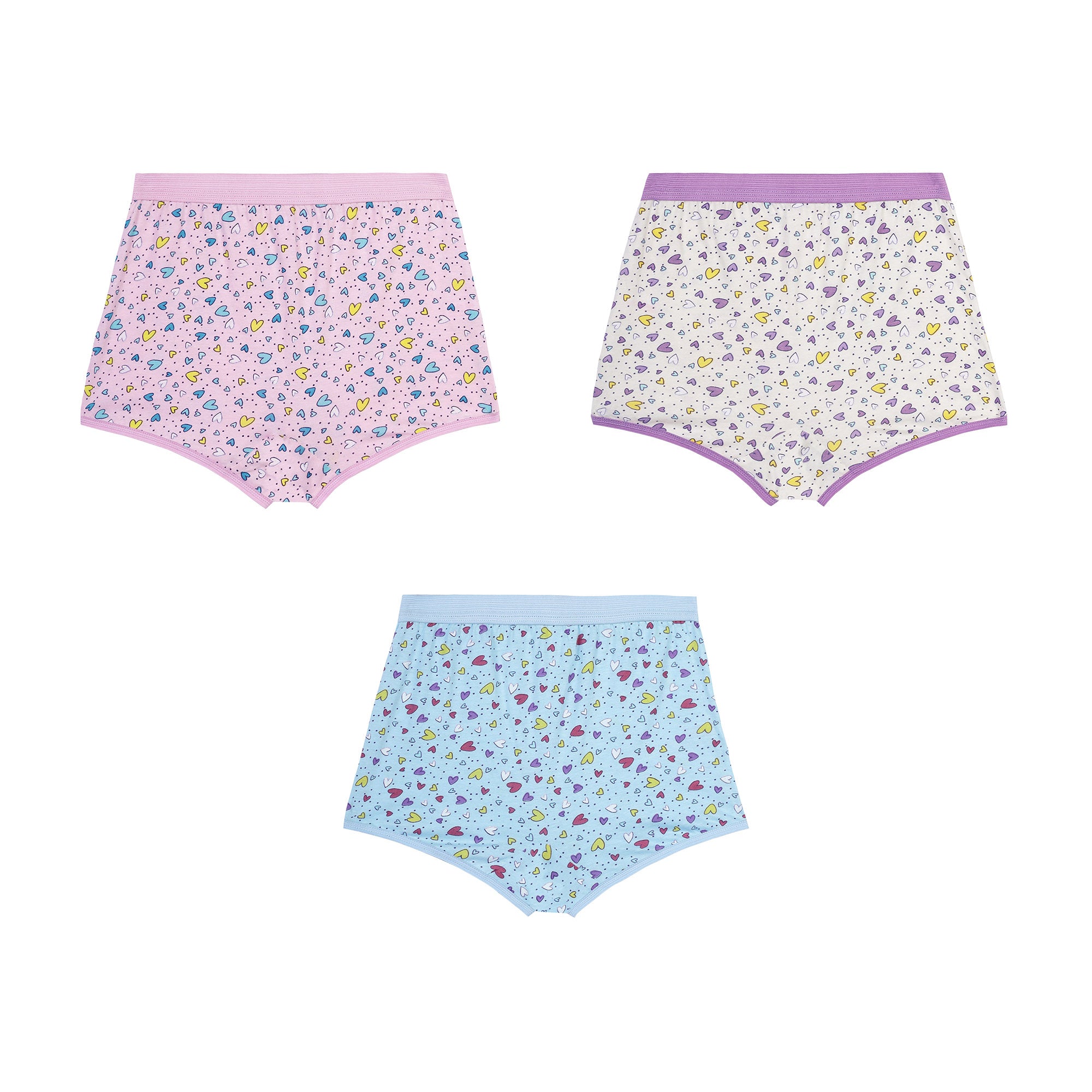 BLM 221| Red rose Girls Floral Print Cotton Bloomers – Pack of 6 | Vibrant & Comfy Daily Essentials