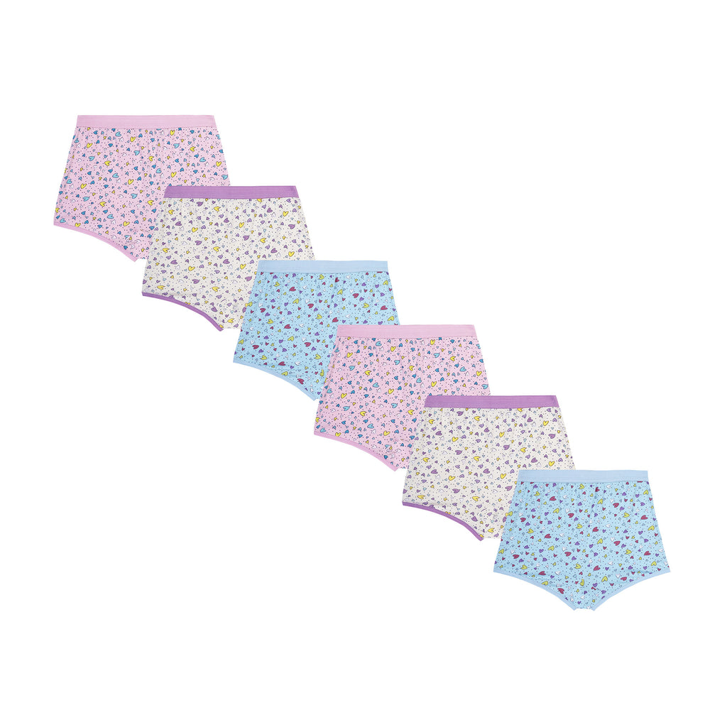 BLM 221| Red rose Girls Floral Print Cotton Bloomers – Pack of 6 | Vibrant & Comfy Daily Essentials