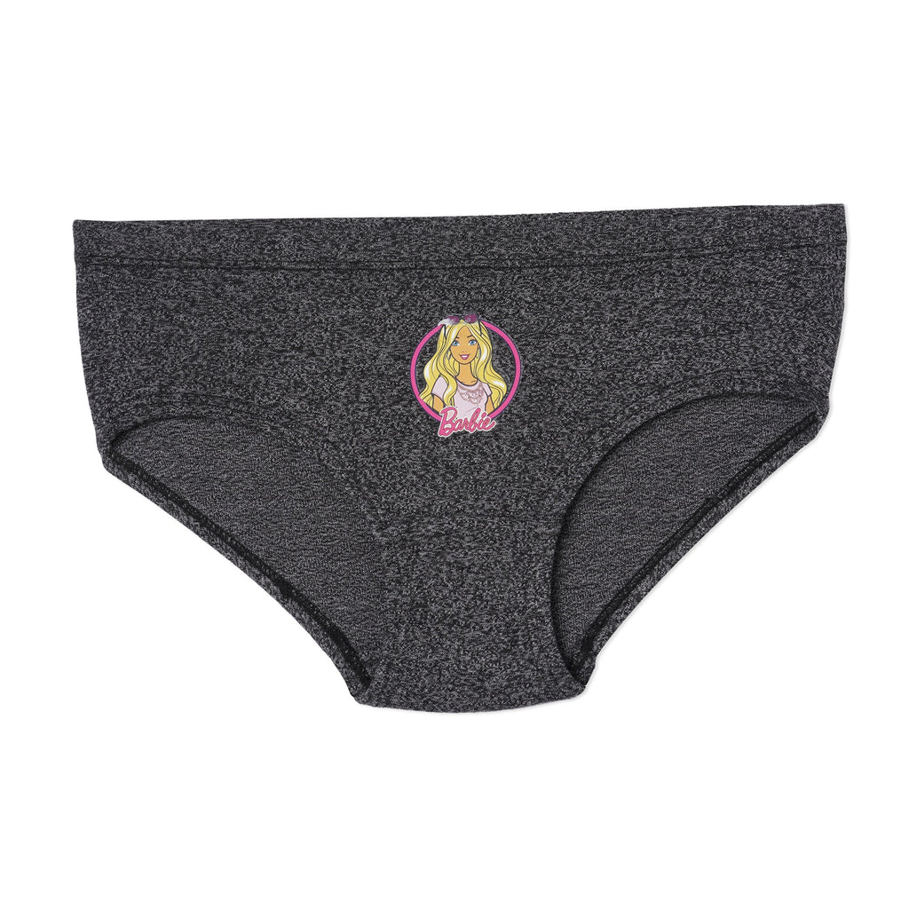 Red Rose Girls' Cotton Briefs Pack of 6 – Solid Colors with Barbie Prints | BABY-150